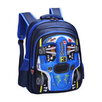 3D Racing Kid Backpack for Boys & Girls with Spacious Compartments | Colorful Design for School Use