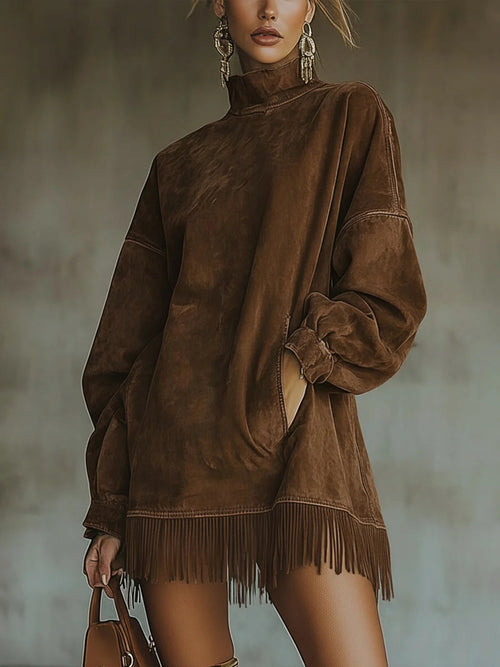 Western-Fringe Versatile Dress | Flowing Silhouette