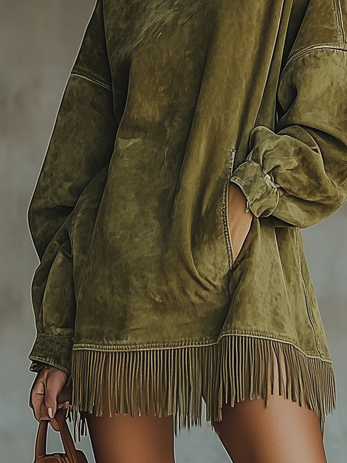 Western-Fringe Versatile Dress | Flowing Silhouette