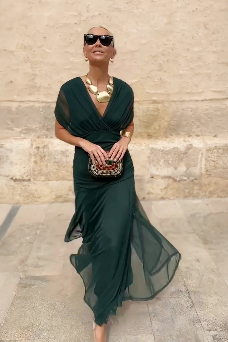 Women's Elegant Maxi Dress | V-Neck & Breezy