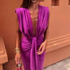 Sleeveless Classic Midi Dress | Casual