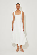 Flowy Clean-Cut Midi Dress for everyday styling