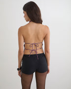 Women's Halterneck Top in Purple for Everyday Wear