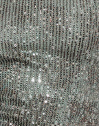 Women's Sequin Halterneck Top in Green for Everyday Wear