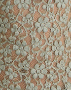 Women's Lace Long Sleeve Top in Green for Everyday Wear