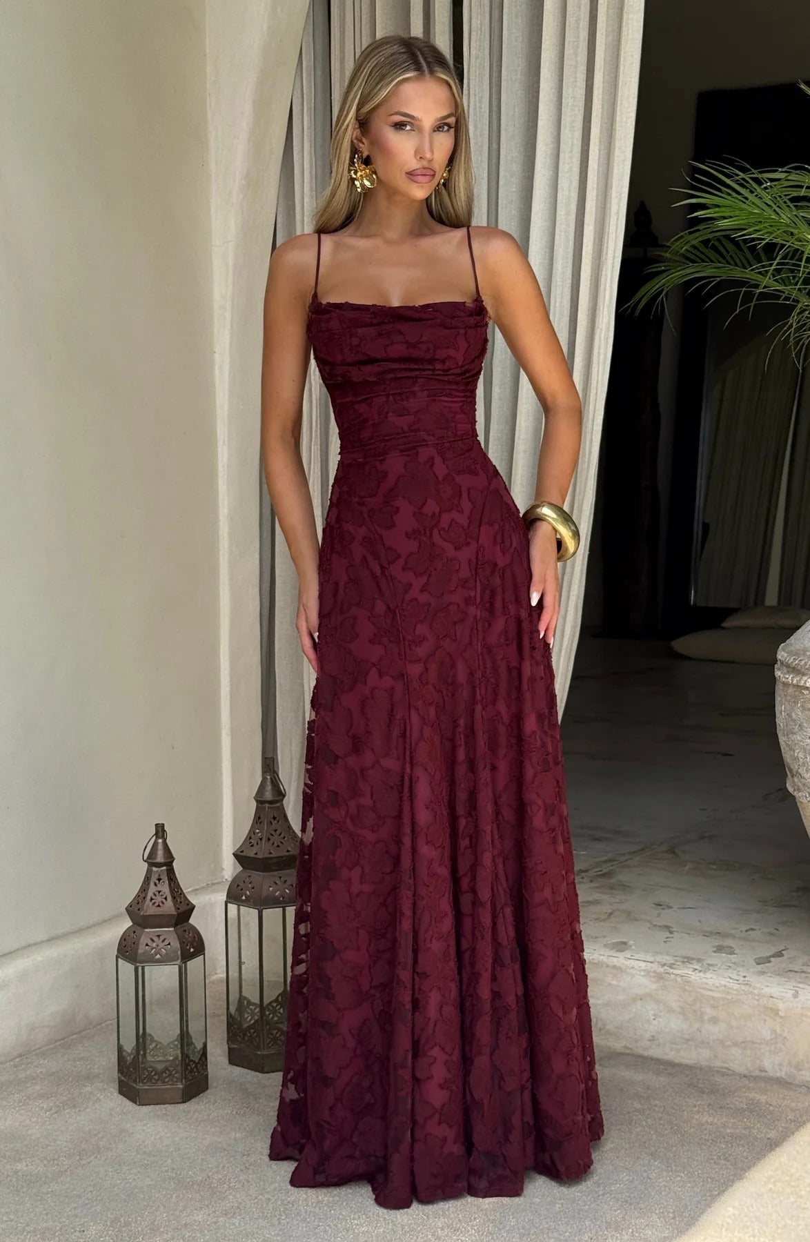 Briar Collection | Women's Floral Maxi Dress with Elegant Flow | Perfect for Weddings and Special Events