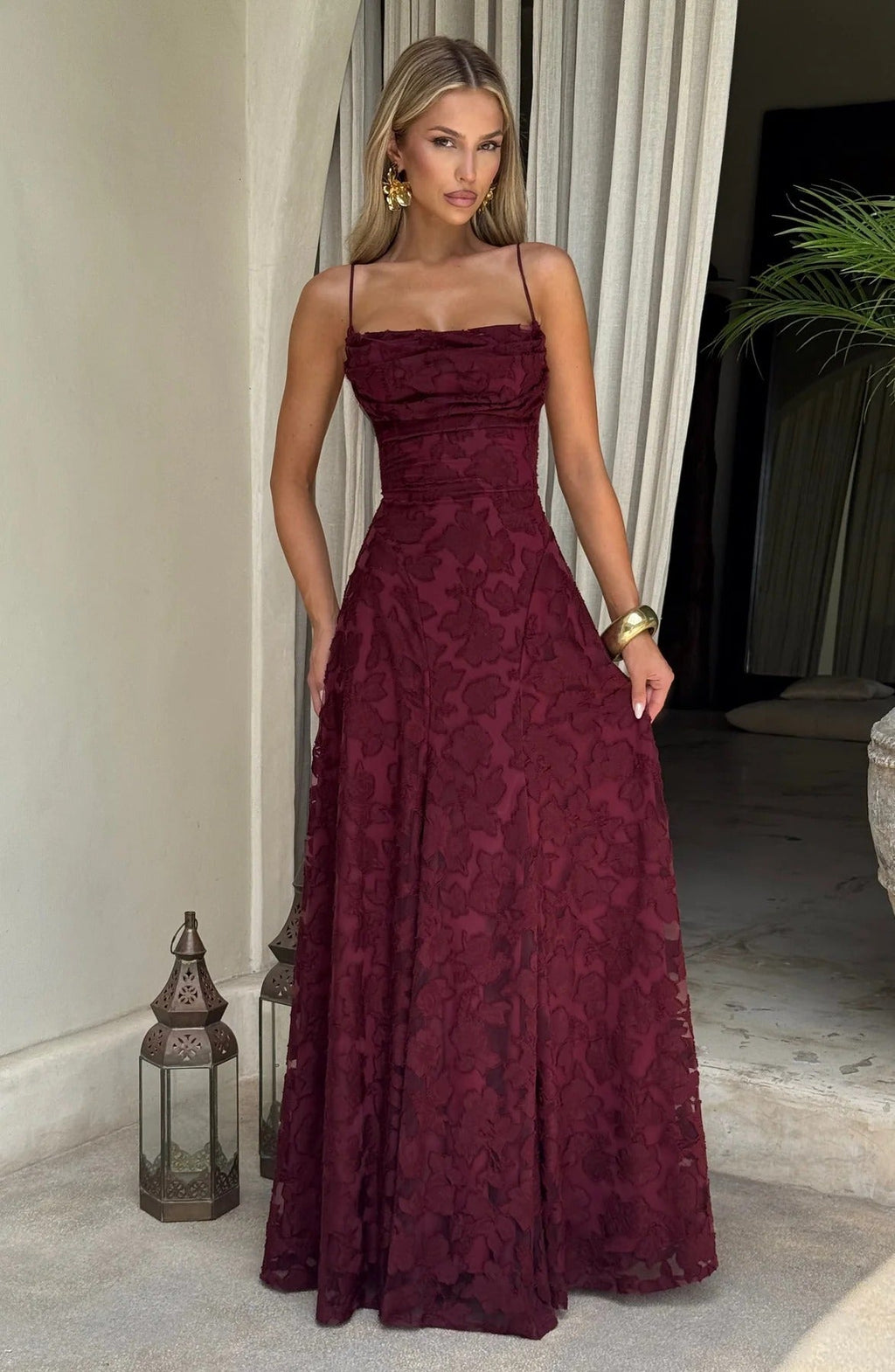 Briar Collection | Women's Floral Maxi Dress with Elegant Flow | Perfect for Weddings and Special Events