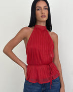 Women's Halterneck Top in R Flattering Fit for Everyday Wear