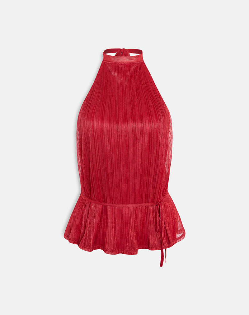 Women's Halterneck Top in R Flattering Fit for Everyday Wear
