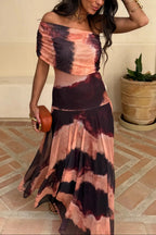 Brittany Collection | Women's Maxi Dress with One-Shoulder Design | Elegant Chiffon for Romantic Summer Occasions