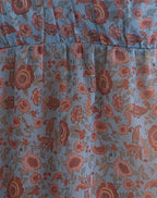 Women's Chiffon Cami Flowy Top with Sweetheart Neckline in Blue for Everyday Wear