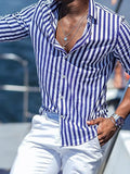Casual Collection | Men's Shirt with Long Sleeves & Striped Design | Comfortable Fit for Everyday Wear