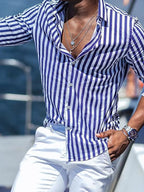 Casual Collection | Men's Shirt with Long Sleeves & Striped Design | Comfortable Fit for Everyday Wear