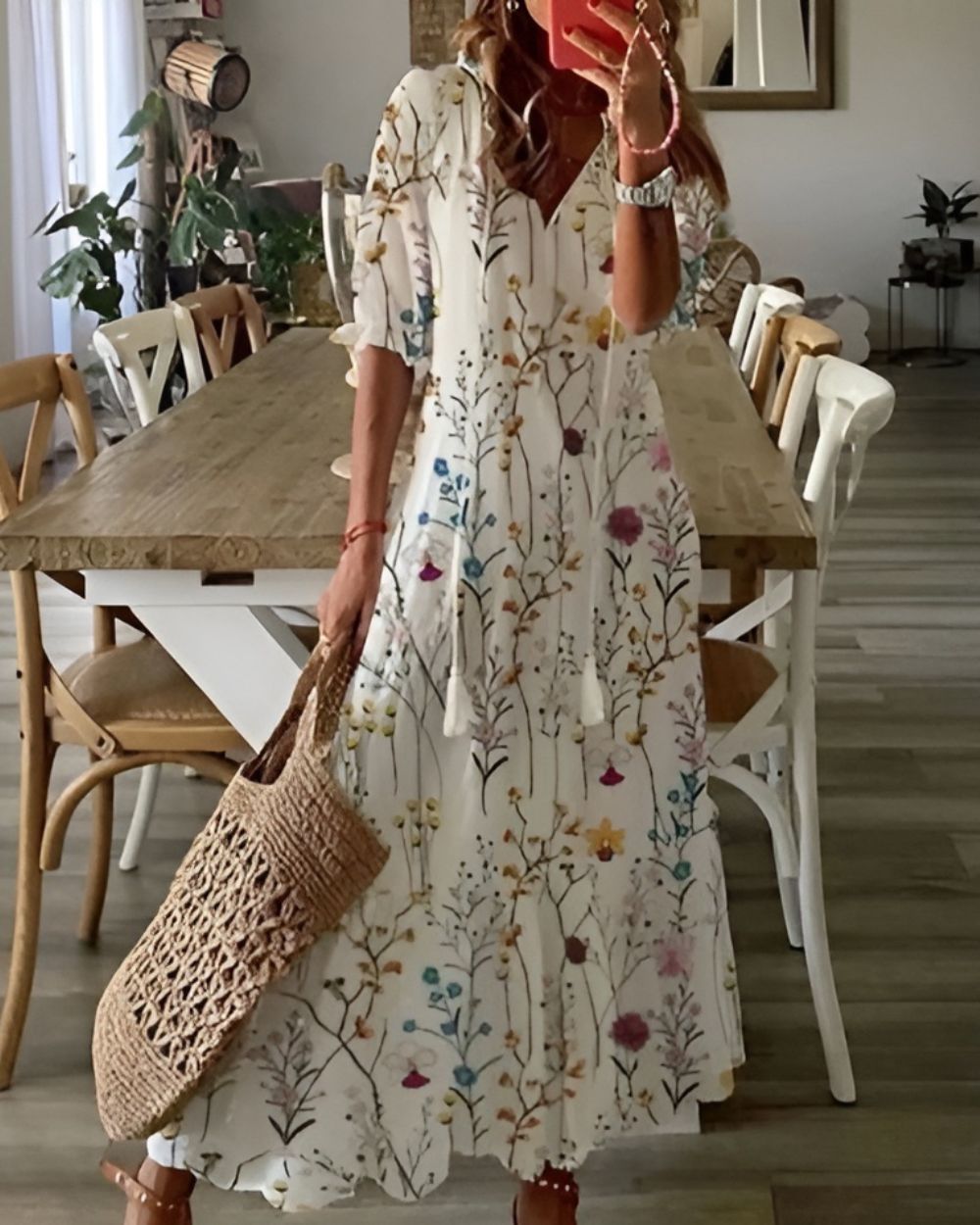 Bohemian Print Dress | Flowy & Boho Style