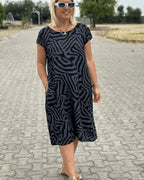 Patterned Seasonal Dress | Flowy Silhouette