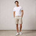 Classic Casual Shorts for Men with Stretch Waistband | Comfortable Cotton Blend for All-Day Wear