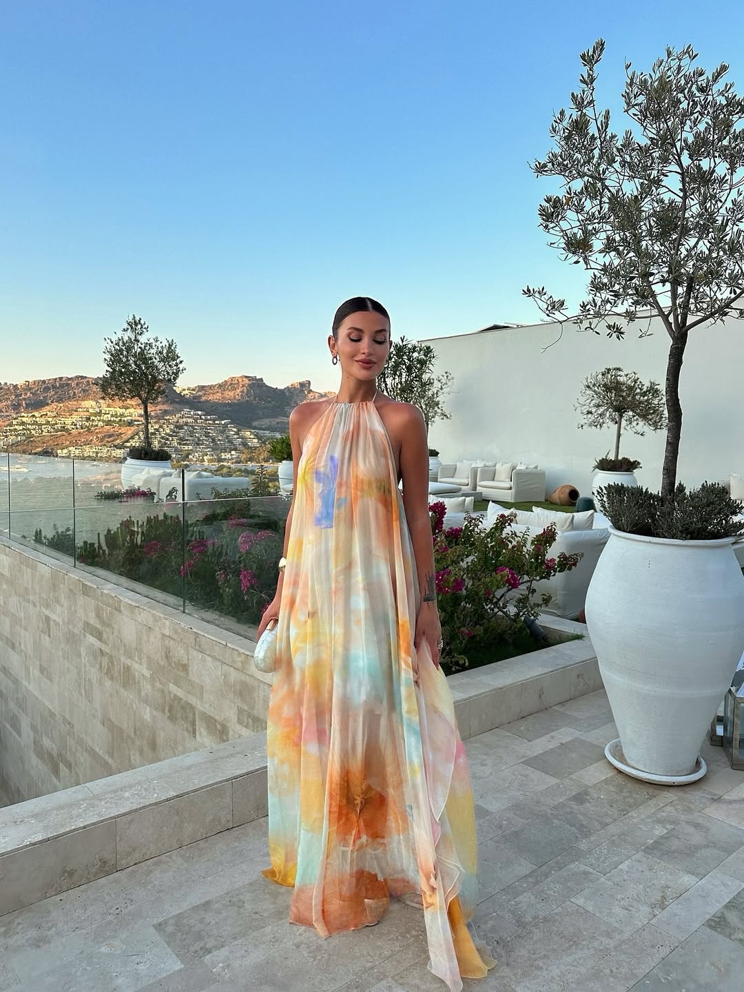 Corinna Collection | Women's Maxi Dress with Halter Neckline | Elegant Summer Dress for Weddings and Events