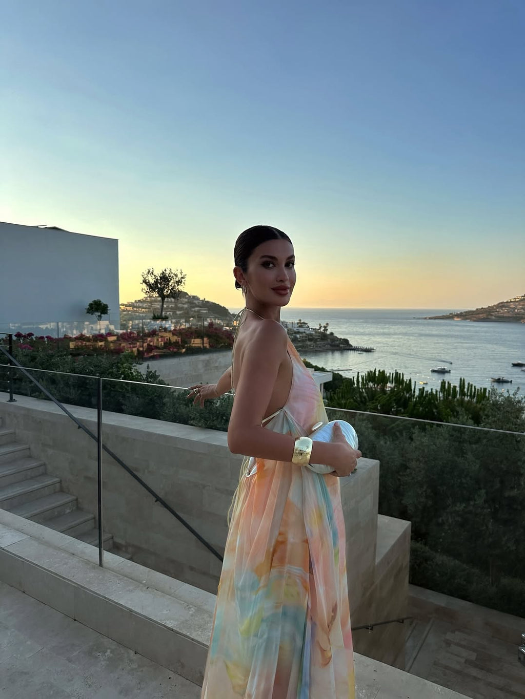 Corinna Collection | Women's Maxi Dress with Halter Neckline | Elegant Summer Dress for Weddings and Events