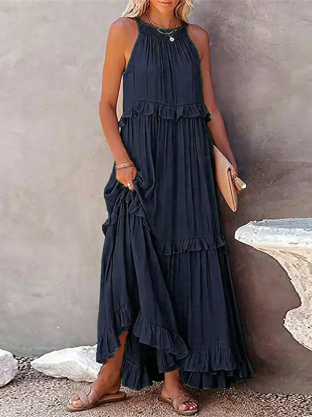 Sleeveless Minimalist Dress | Versatile Style