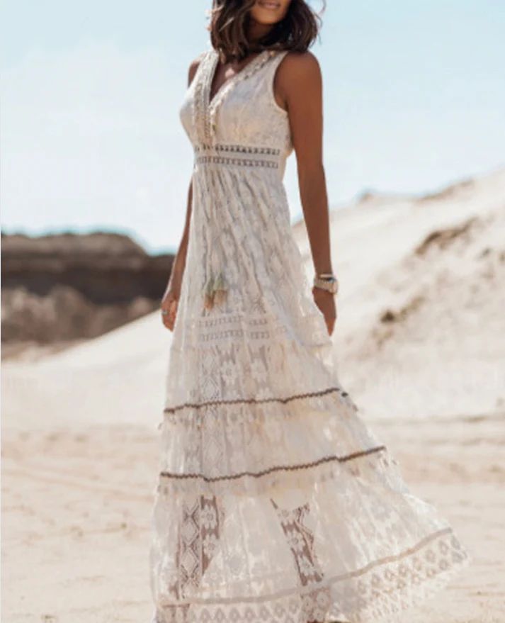 Sleeveless Boho Dress | Free-Spirited Style
