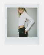 Women's Rayon Jersey Long Sleeve Top in Black for Everyday Wear