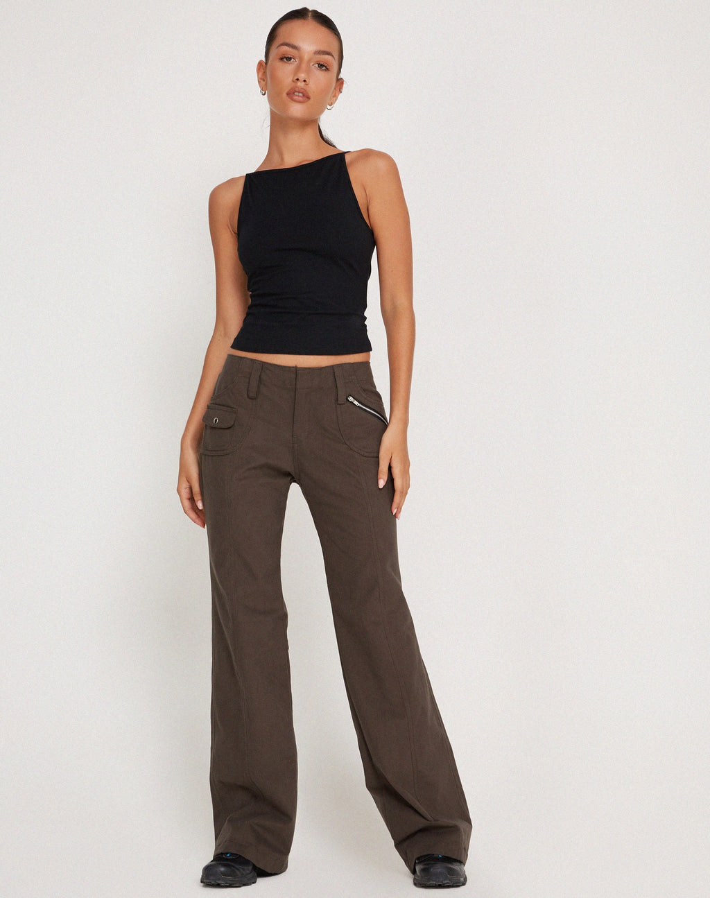 Women's Stretch Lycra Sleeveless Vest Cropped Top with Crew Neckline for Special Occasions