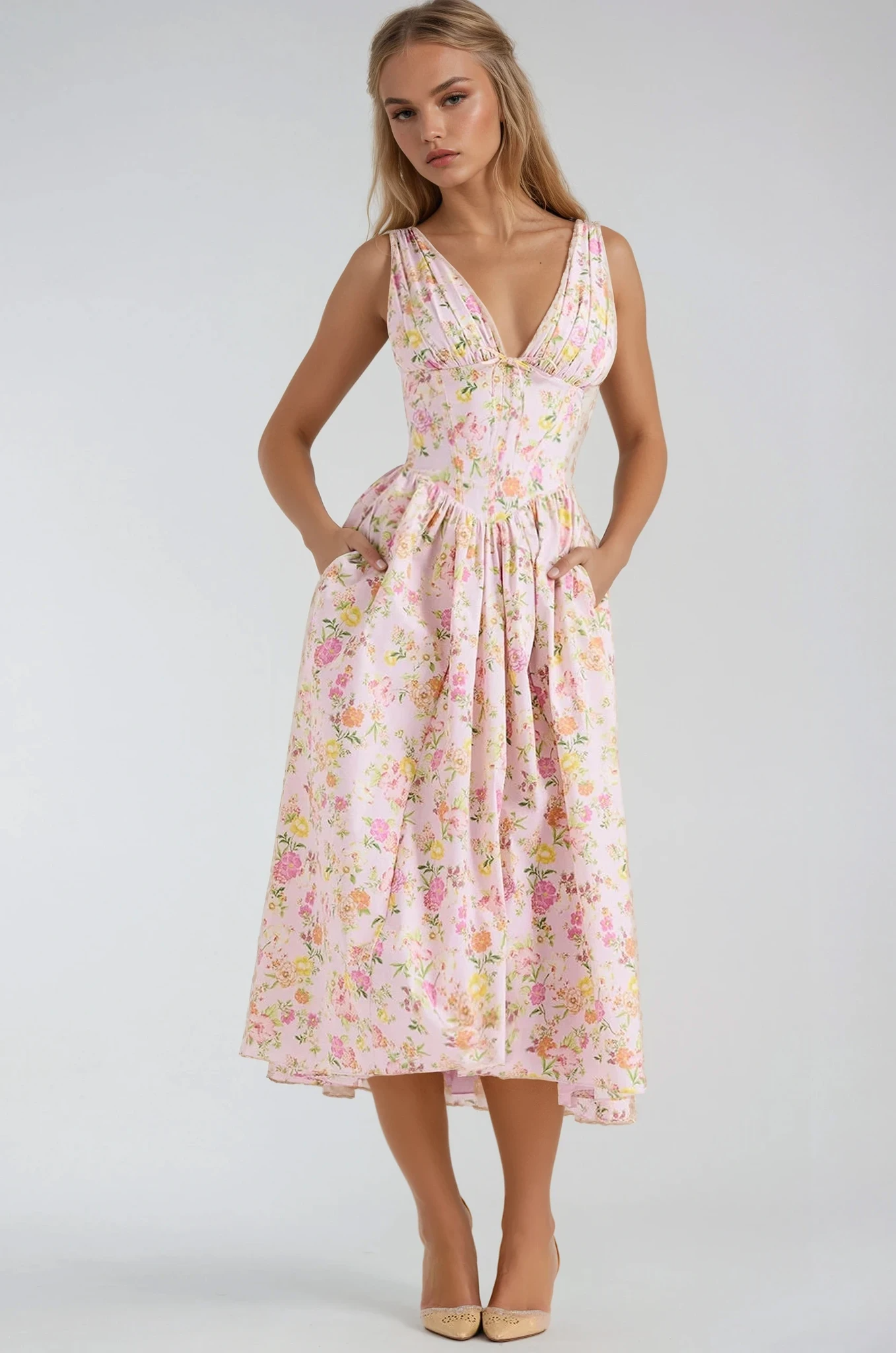 Classic Summer Dress | Flowing Silhouette