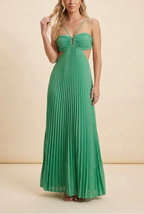 Elegant Maxi Dress Long Dress with Pleated Bodice | Perfect for Formal Events