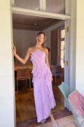 Elegant Maxi Dress | Pleated Ruffled Design for Effortless Style | Sleeveless Midi Dress for Summer Events