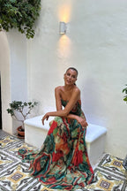 Elegant Maxi Dress | Strapless Long Dress with Pleated Detail | Timeless Style for Special Occasions