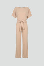 Elegant Women's Jumpsuit with Belt & Wide Legs | Stylish Design for Effortless Comfort