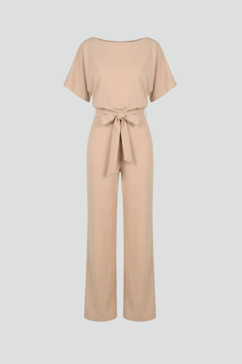 Elegant Women's Jumpsuit with Belt & Wide Legs | Stylish Design for Effortless Comfort