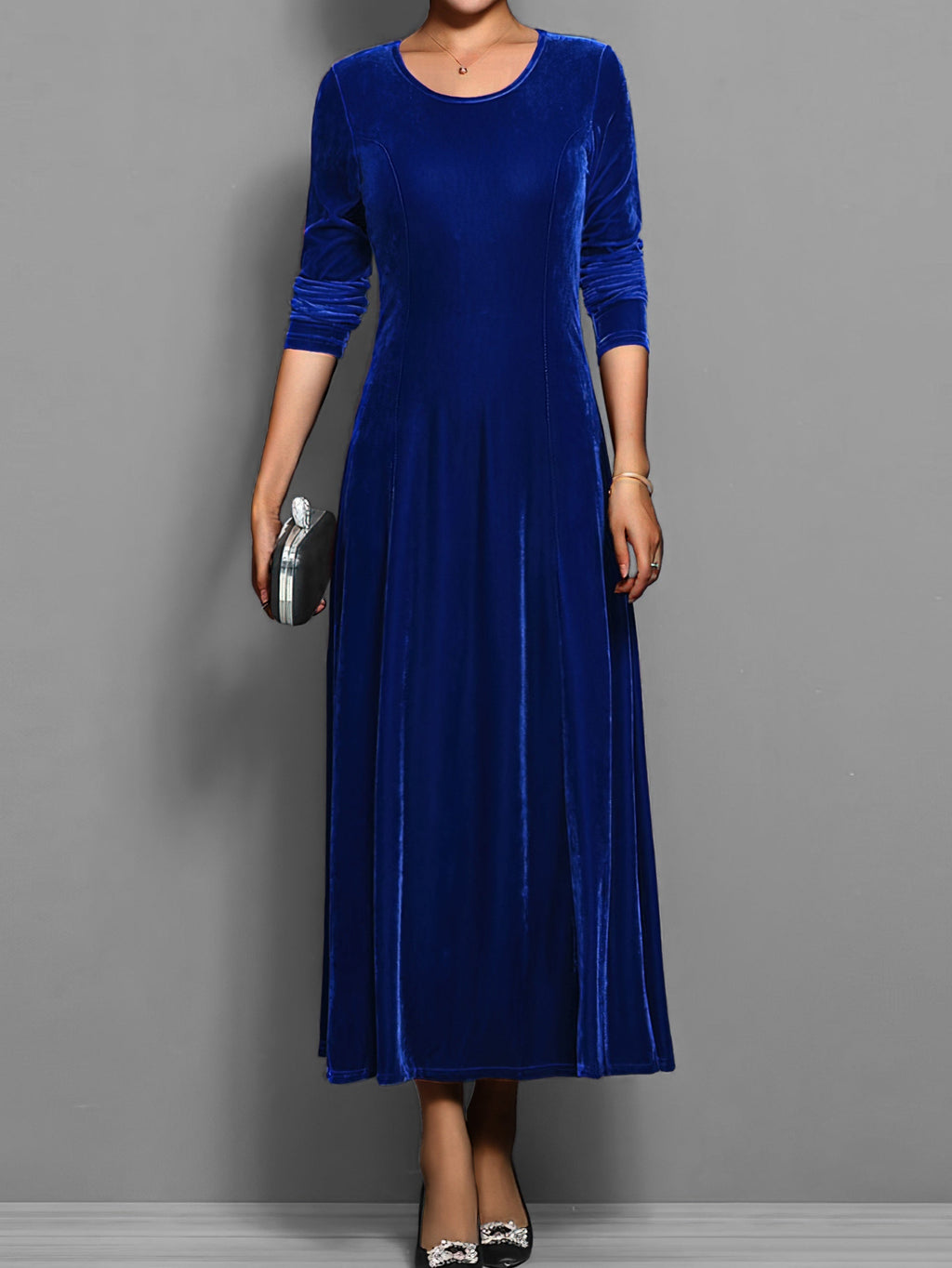 Women's Everyday Velvet Dress | Flowing