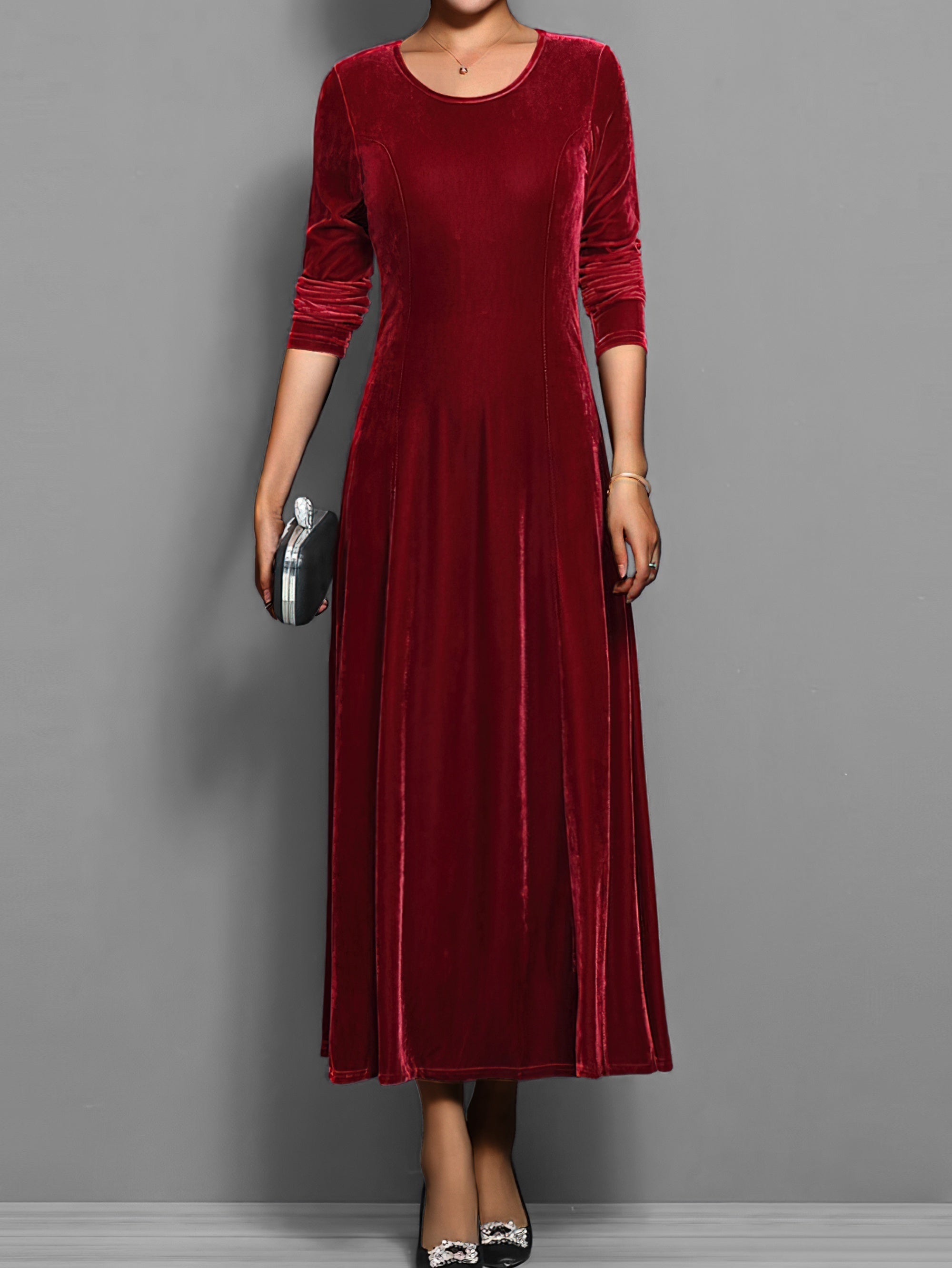 Women's Everyday Velvet Dress | Flowing