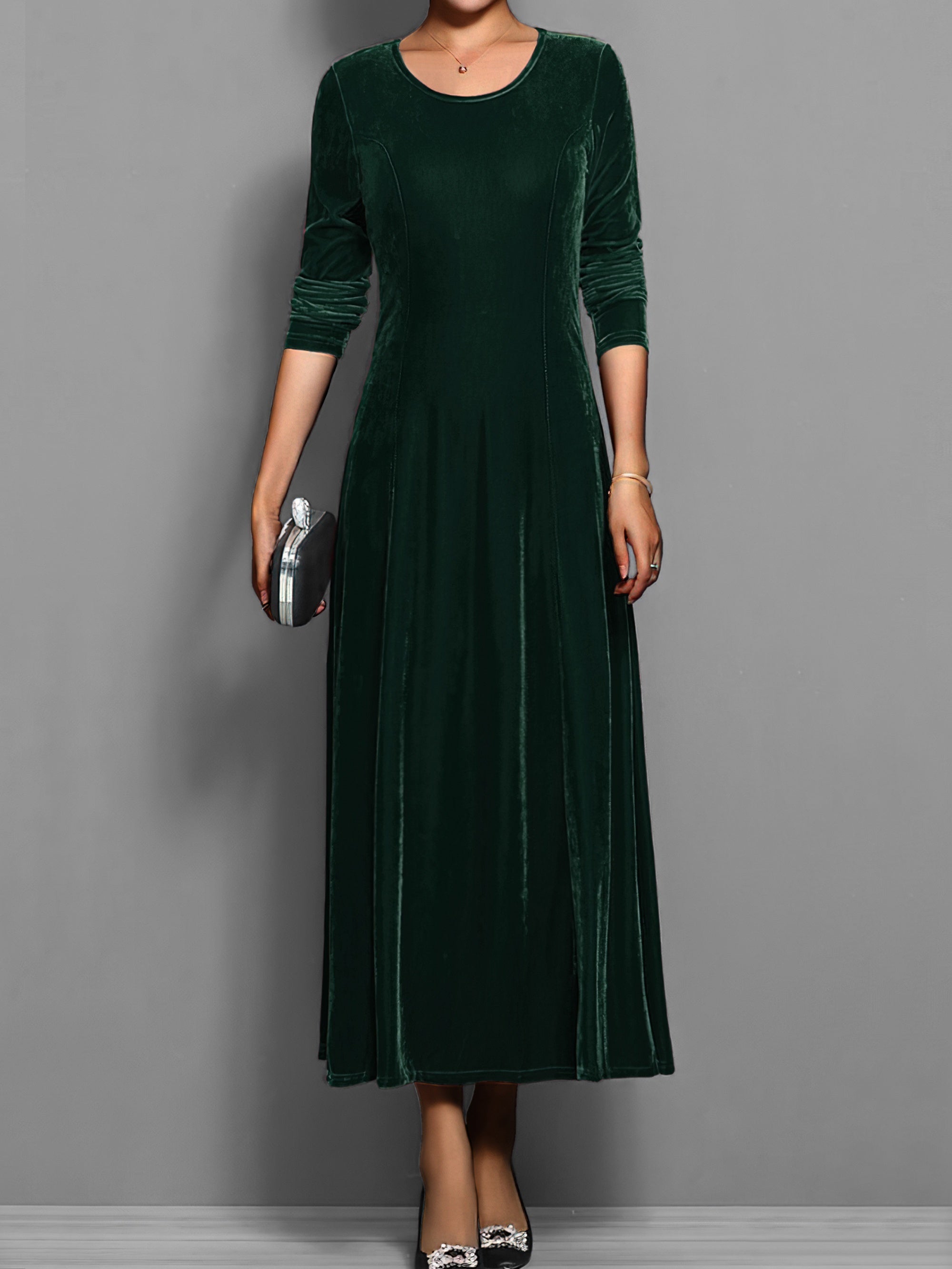 Women's Everyday Velvet Dress | Flowing