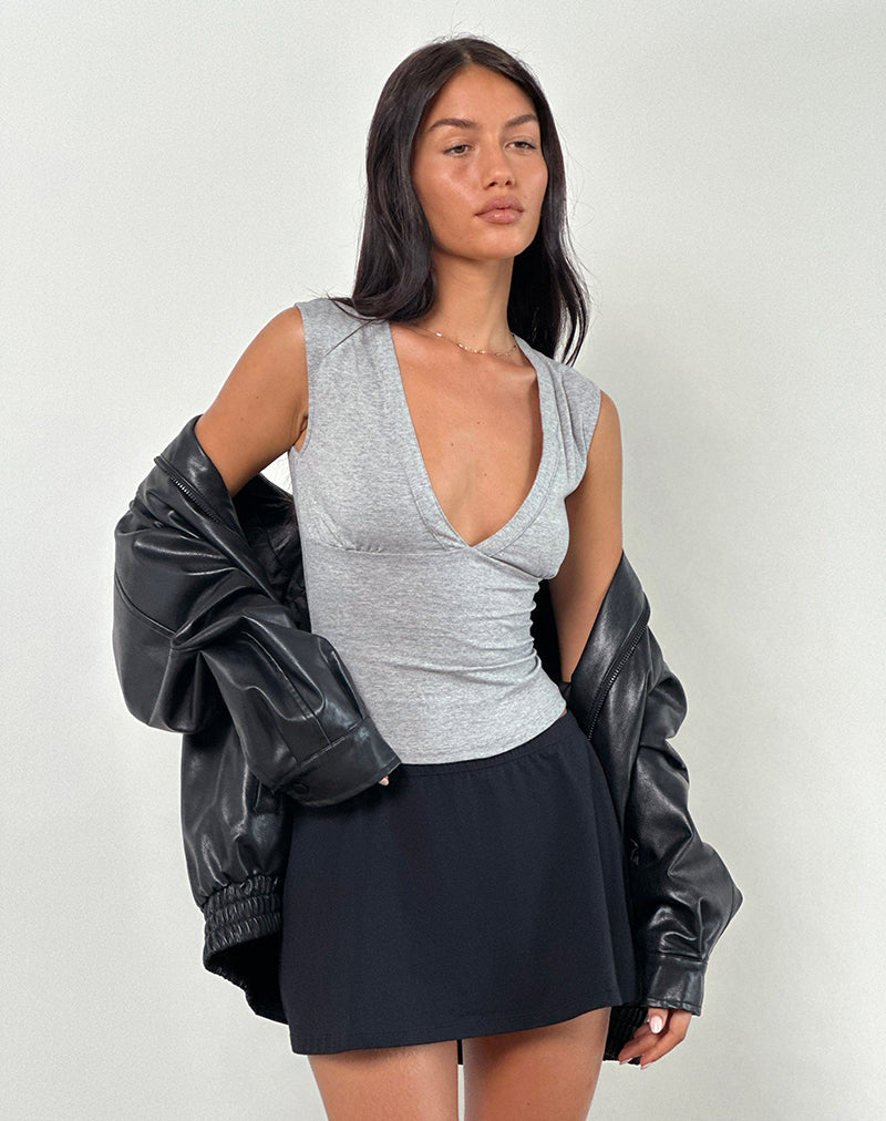 Women's Stretch Lycra Bodycon Bodycon Midi Dress in Grey for Everyday Wear