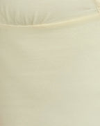 Women's Stretch Lycra Fashion Bodycon Top in Lemon for Everyday Wear