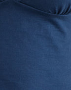 Women's Stretch Lycra Fashion Bodycon Top in Navy for Everyday Wear