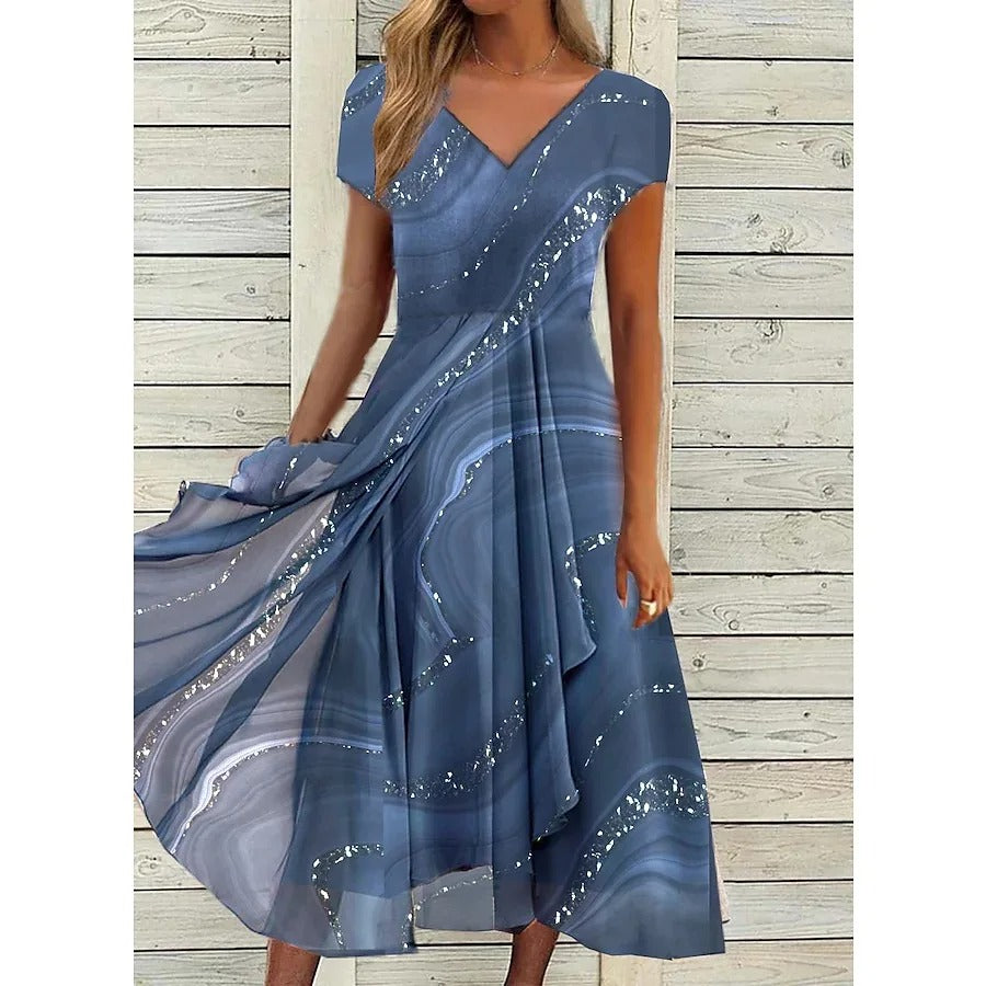 Minimalist Midi Dress | Flowy & Versatile Style