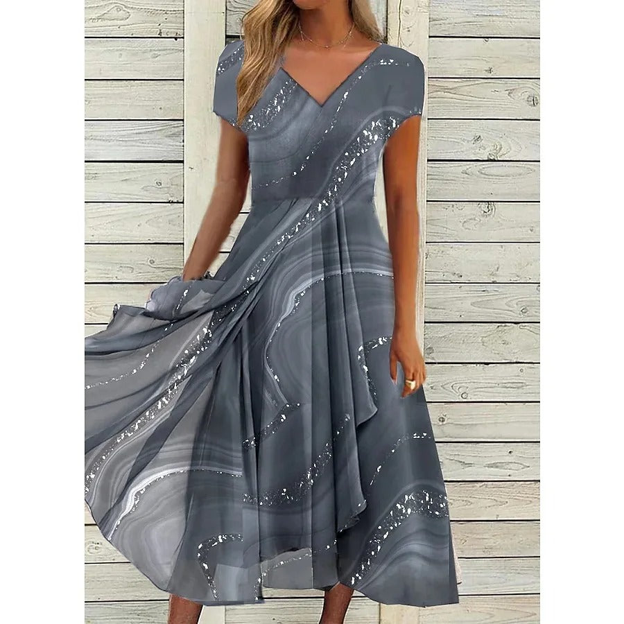 Minimalist Midi Dress | Flowy & Versatile Style
