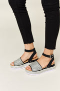 Women's Strappy Flat Sandals with Cushioned Sole for All-Day Comfort