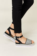 Women's Strappy Flat Sandals with Cushioned Sole for All-Day Comfort
