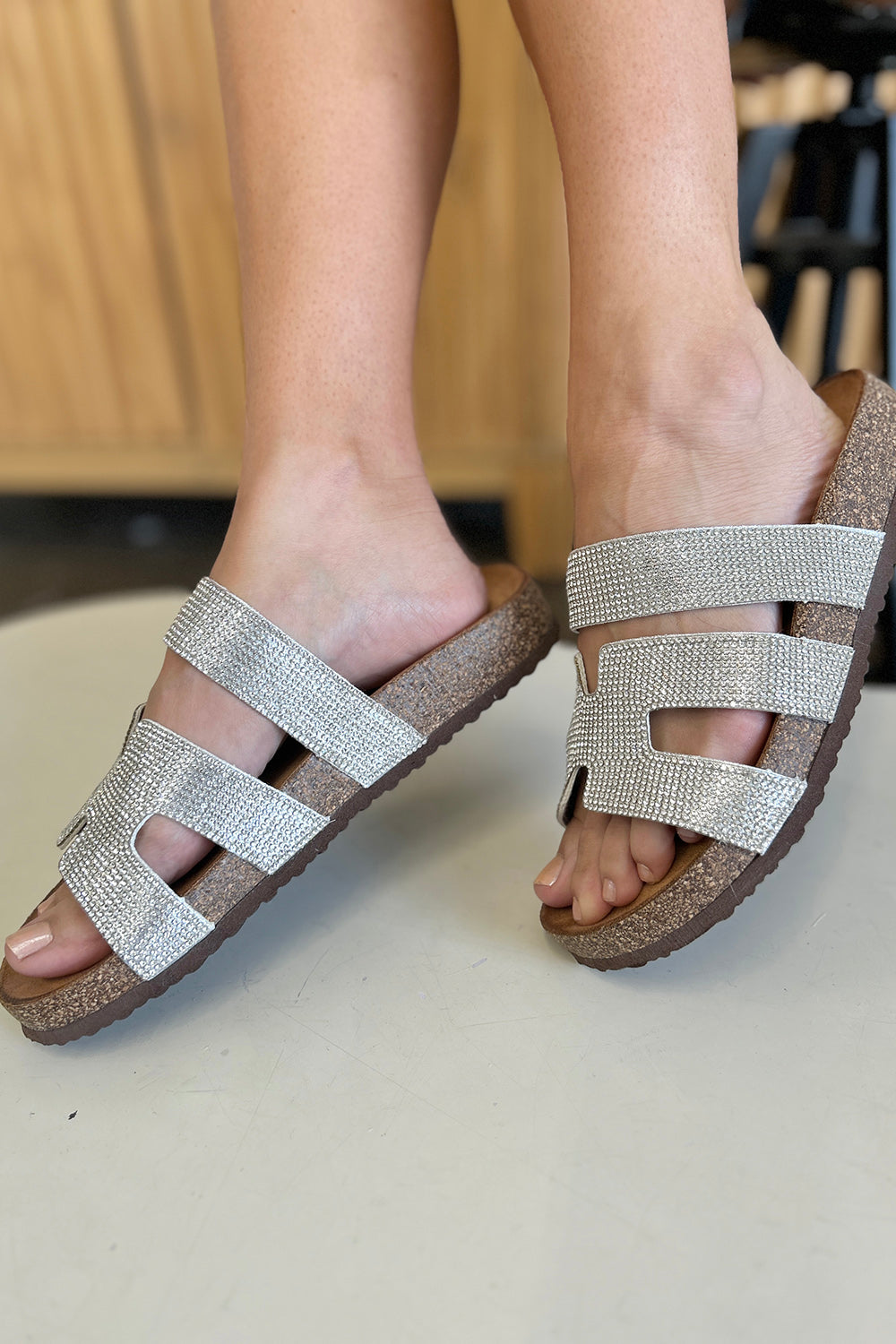 Women's Heeled Evening Sandals with Cushioned Sole for All-Day Comfort