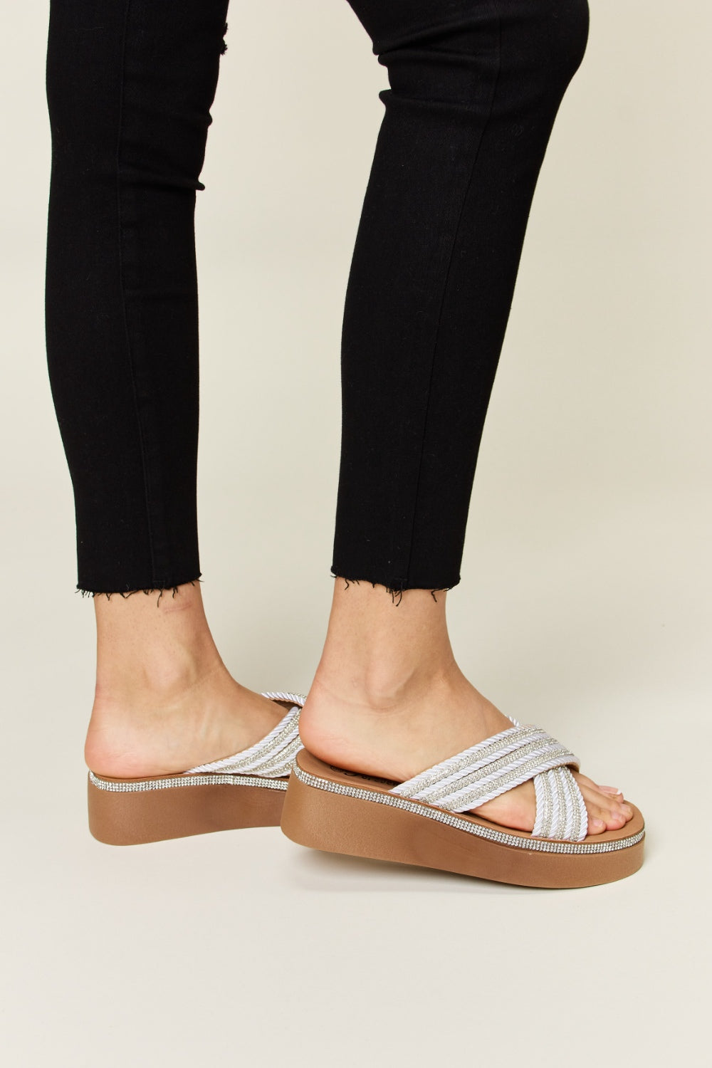 Women's Wedge Heel Sandals with Cushioned Sole for All-Day Comfort