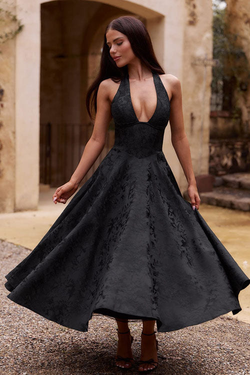 Everyday Jacquard Maxi Dress with Breezy Silhouette