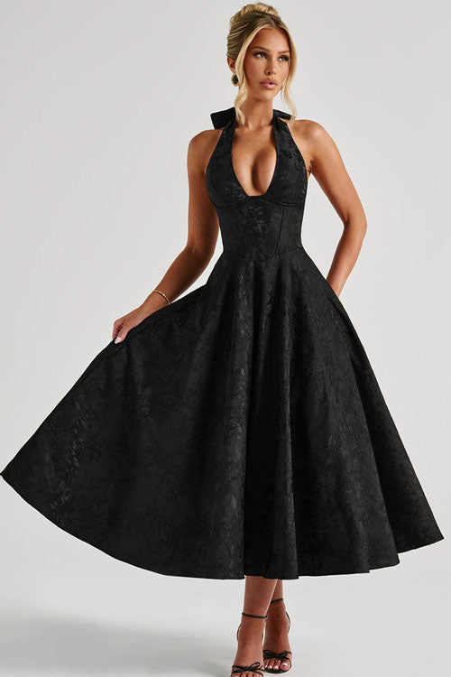 Everyday Jacquard Maxi Dress with Breezy Silhouette
