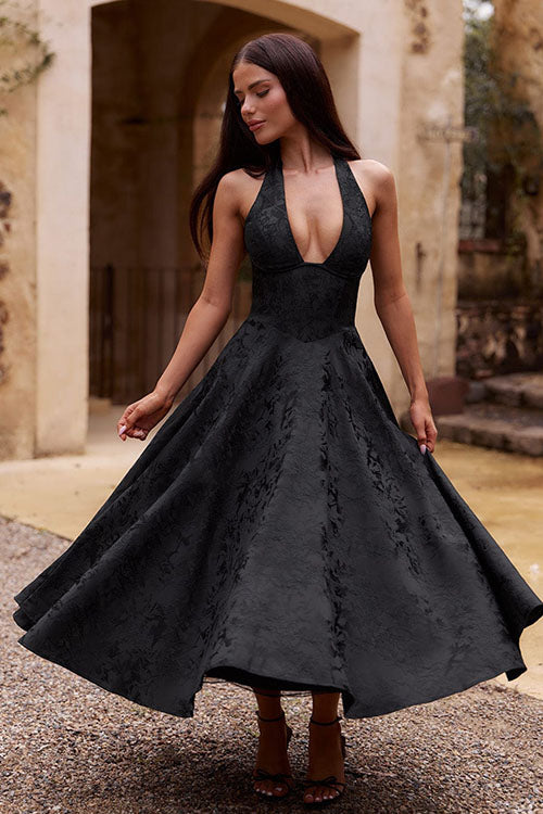 Everyday Jacquard Maxi Dress with Breezy Silhouette