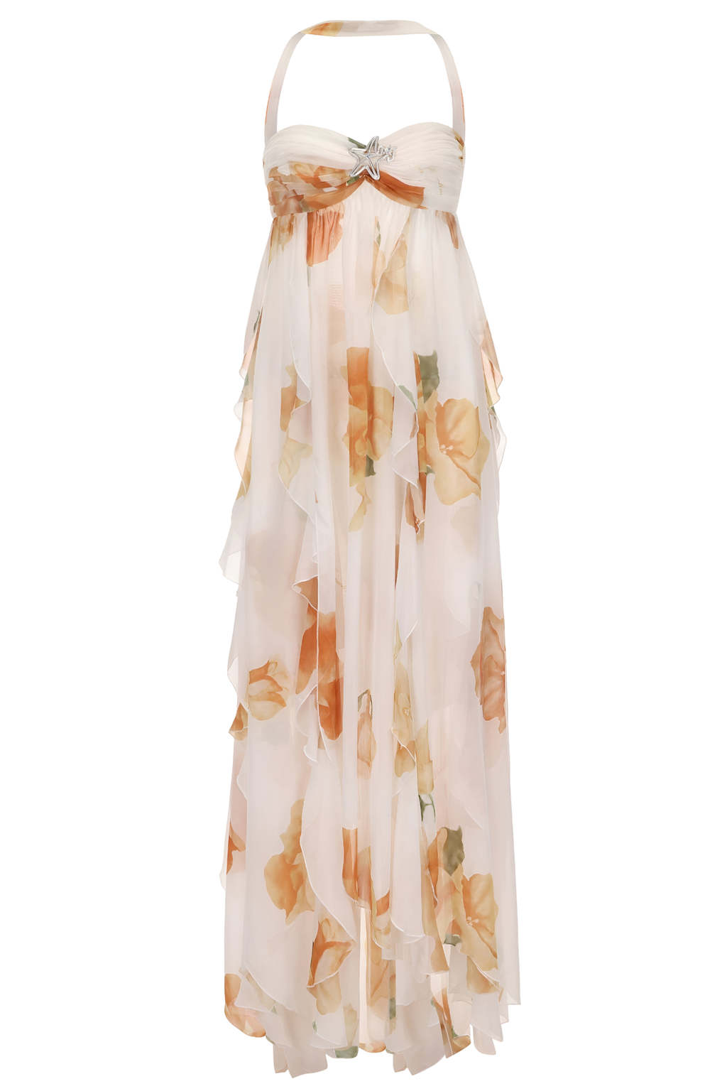 Clean-Cut Halter-Neck Maxi Dress | Day-to-Night Style