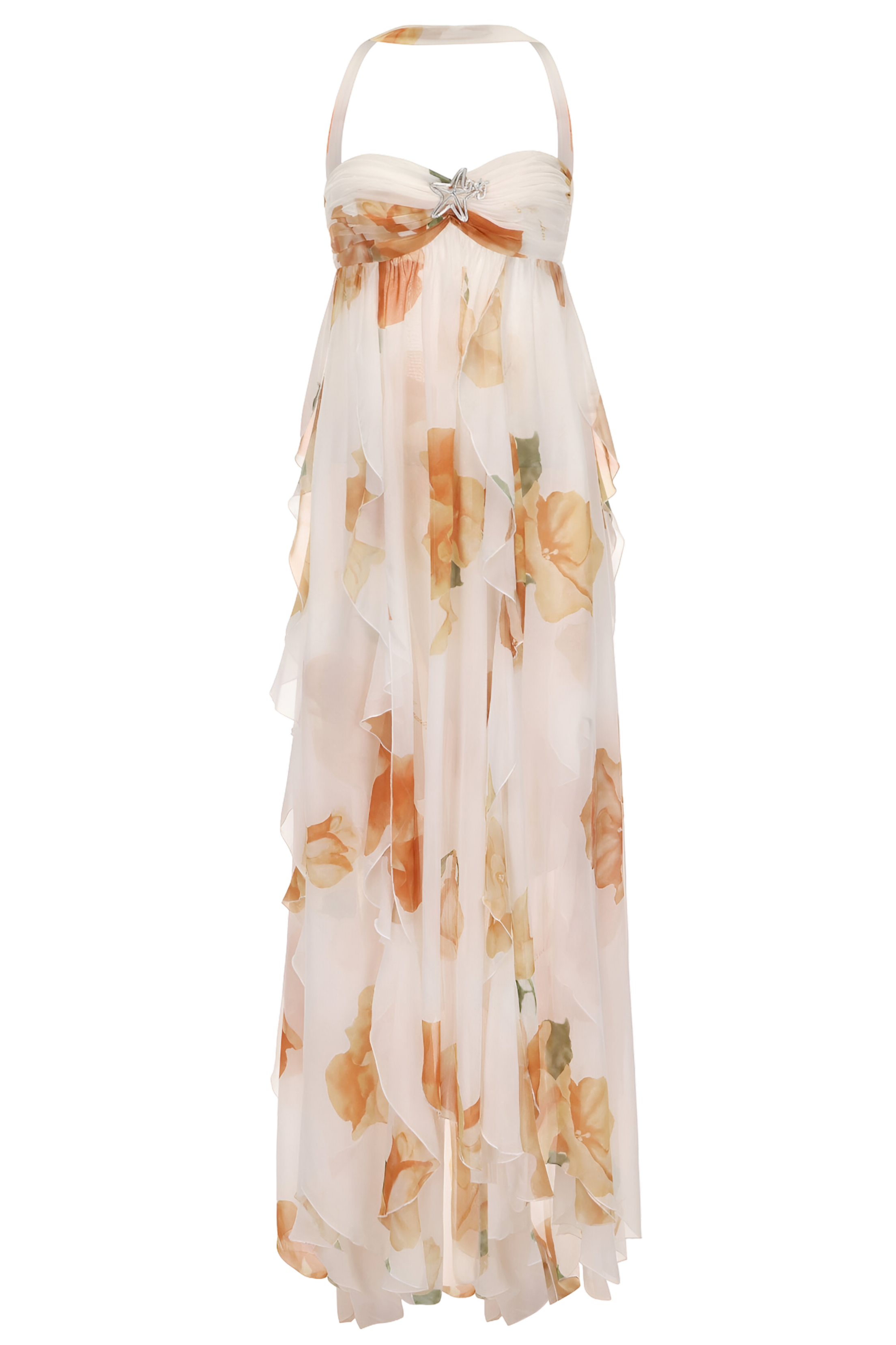 Clean-Cut Halter-Neck Maxi Dress | Day-to-Night Style