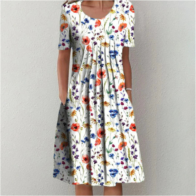 Chic Floral Dress for day-to-night dressing